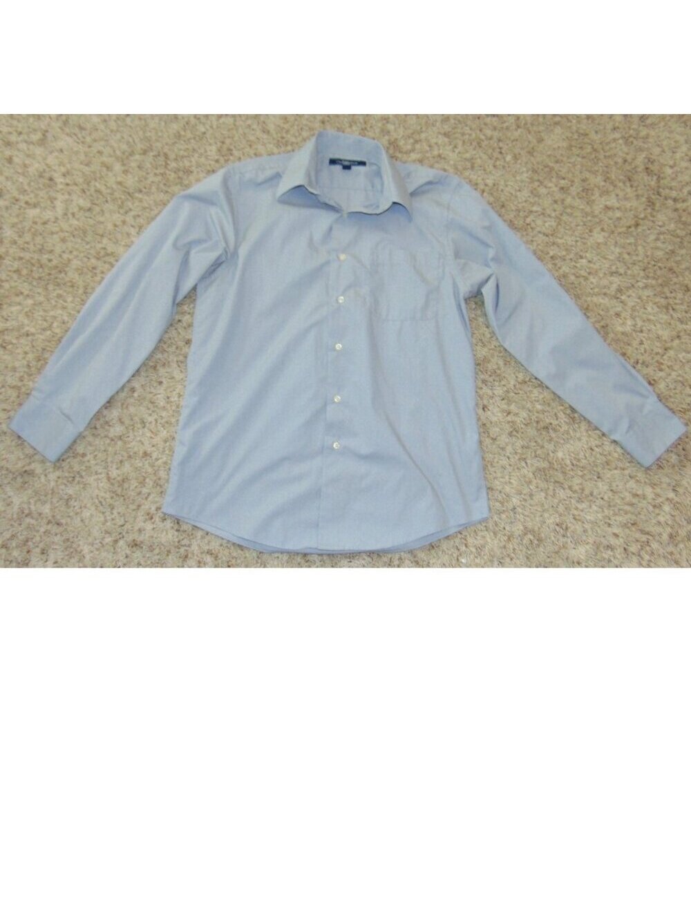 Croft & Barrow Sport Shirt Mens 14.5/15 Gray Long Sleeve Button Up 32/33 Sleeve